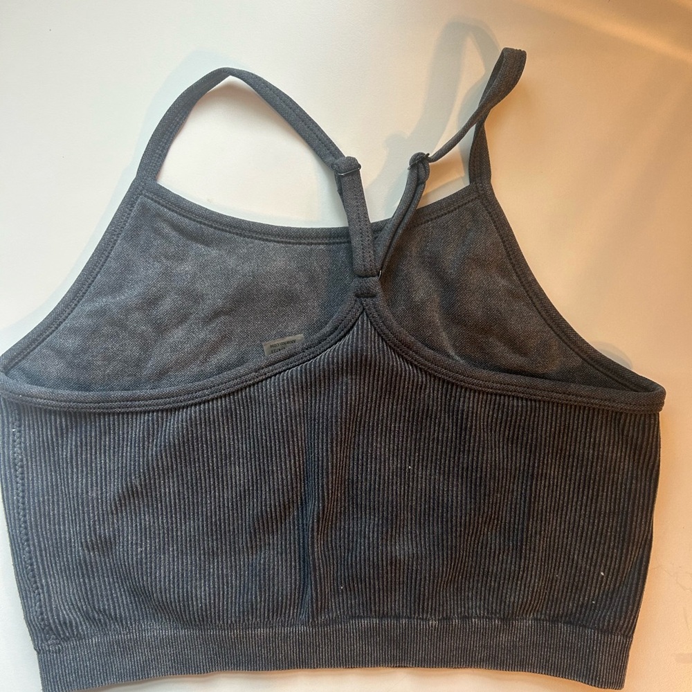 Charcoal Ribbed workout Set - Picture 3 of 4